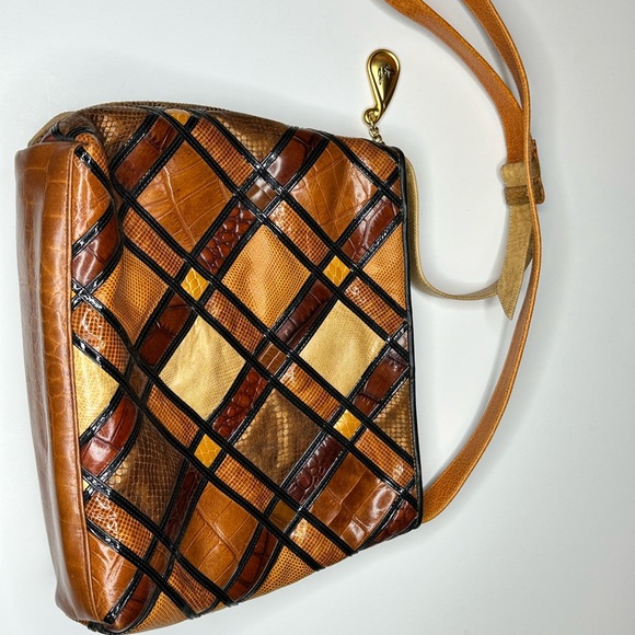 Accents by Sharif Patchwork Leather Handbag - Picture 3 of 10